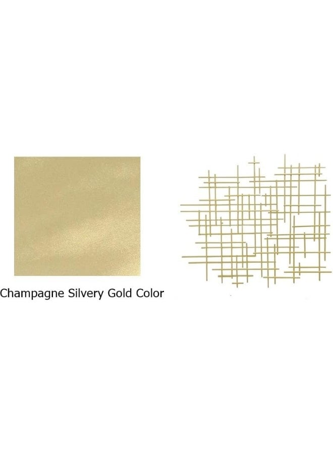 Bellaa 27079 Metal Wall Art Cross Geometric Abstract Modern Contemporary 3D Hanging Wrought Iron Minimalist Sculpture Living Room Outdoor Boho Farmhouse Home Decor Champagne Light Gold Large - Image 5