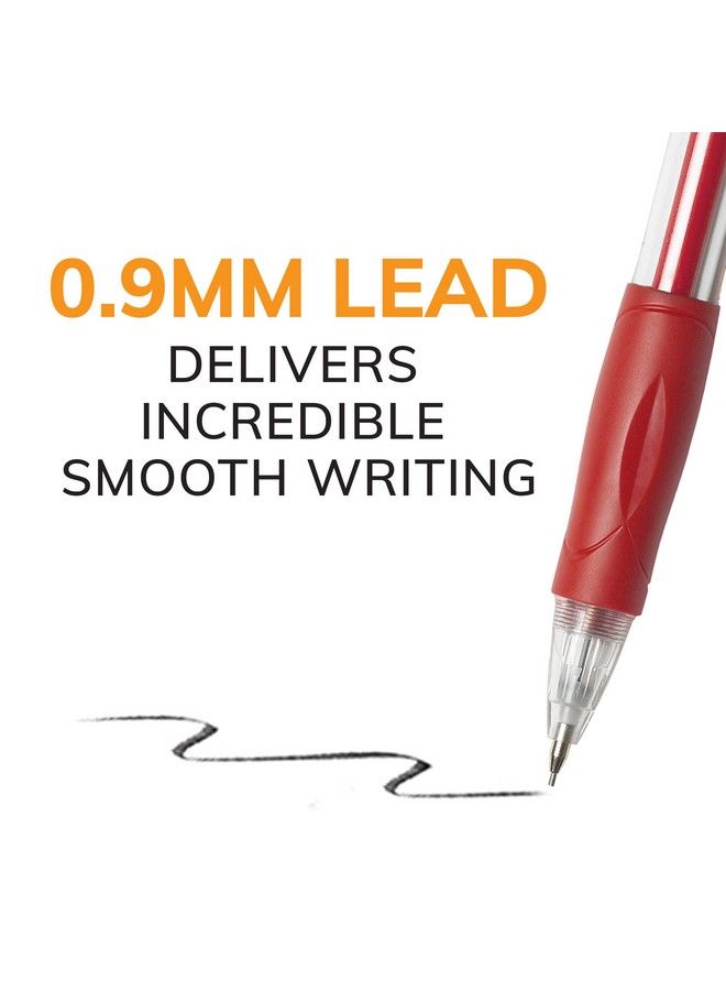 Bic Velocity Strong Lead Mechanical Pencils With Colorful Barrel Thick Point (0.9Mm) 4Count Pack Mechanical Pencils With Erasers - Image 4