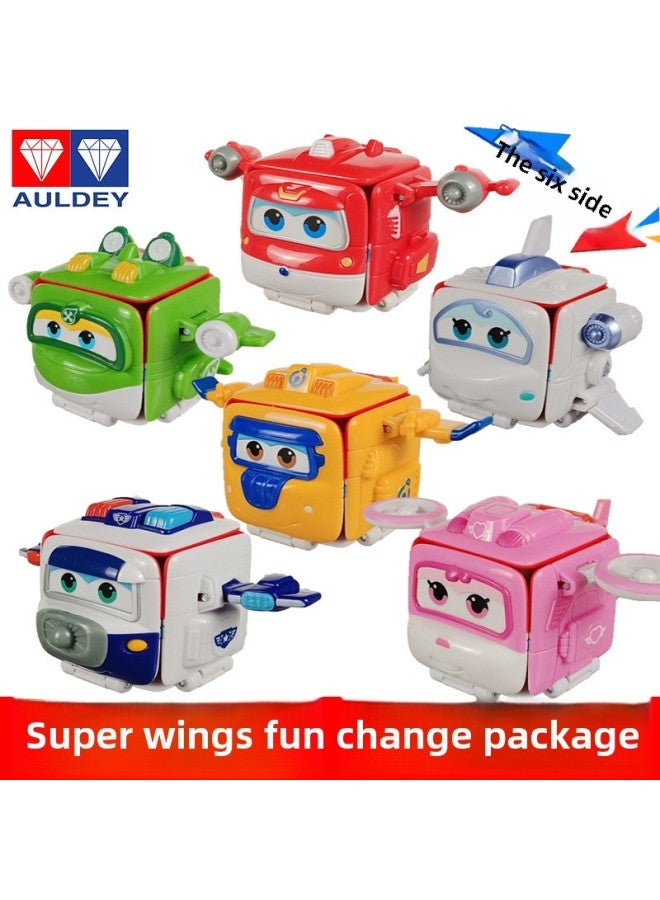 Super Flying Man's Fun Change Package Ledi Mili Xiaoai Sliding Deformation Mecha Toy Car Children's Robot Male-Color:【Fun Change Package】 Xiaoqing + Milly + Xiaoai - Image 3