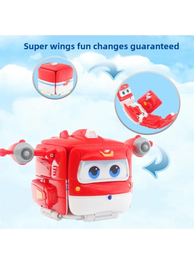 Super Flying Man's Fun Change Package Ledi Mili Xiaoai Sliding Deformation Mecha Toy Car Children's Robot Male-Color:【Fun Change Package】 Xiaoqing + Milly + Xiaoai - Image 2