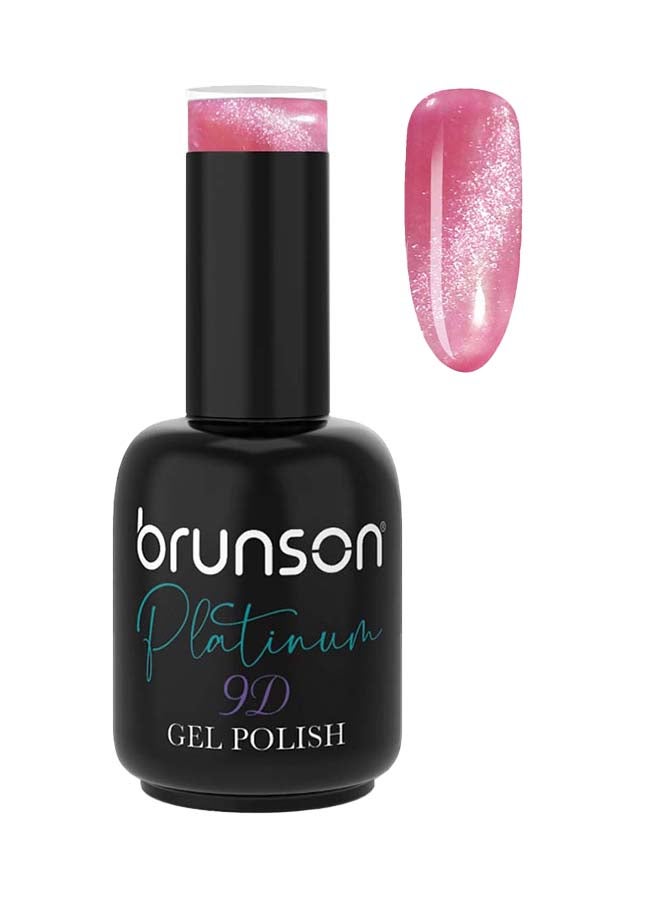 brunson Platinum Cat Eye Shiny Holographic 9D, Glitter Soak Off Gel Nail Polish BSM509 - Image 1