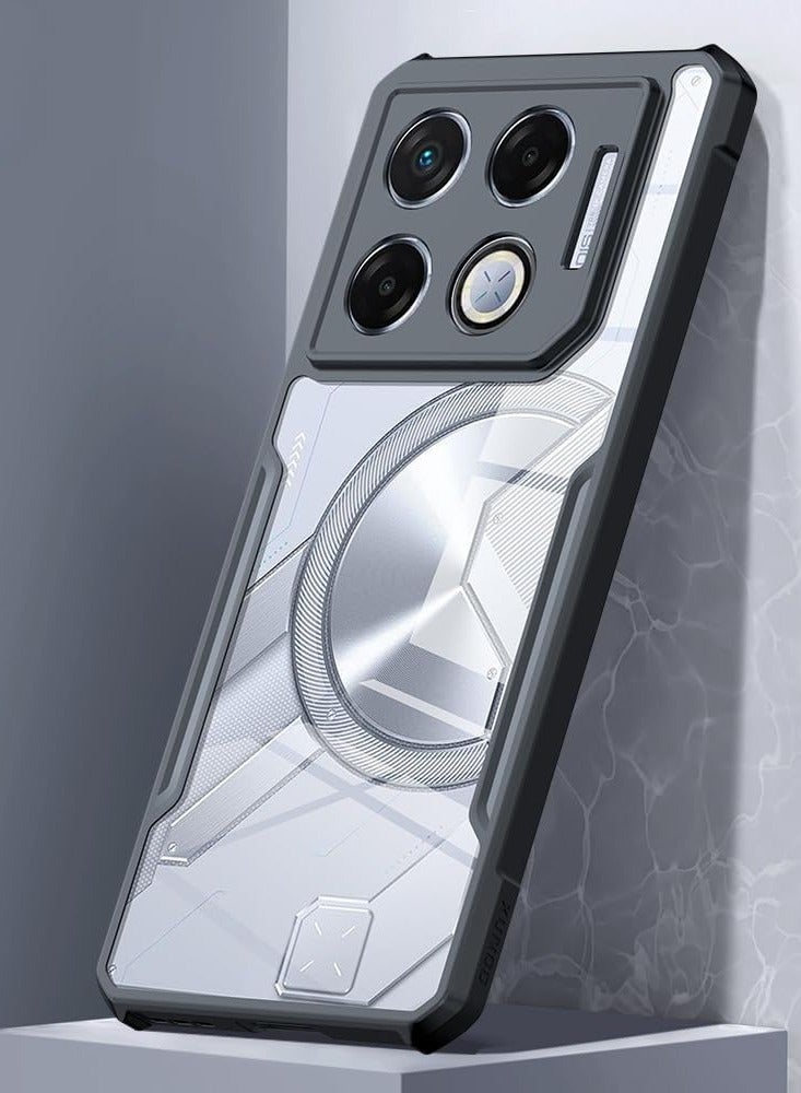 General Clear Case Compatible with Infinix GT 20 Pro,TPU+PC Transparent Phone Case, Four Corners Thickened Airbag, Yellow-proof, Shock-proof and Drop-proof Phone Case for GT 20 Pro  - Image 1