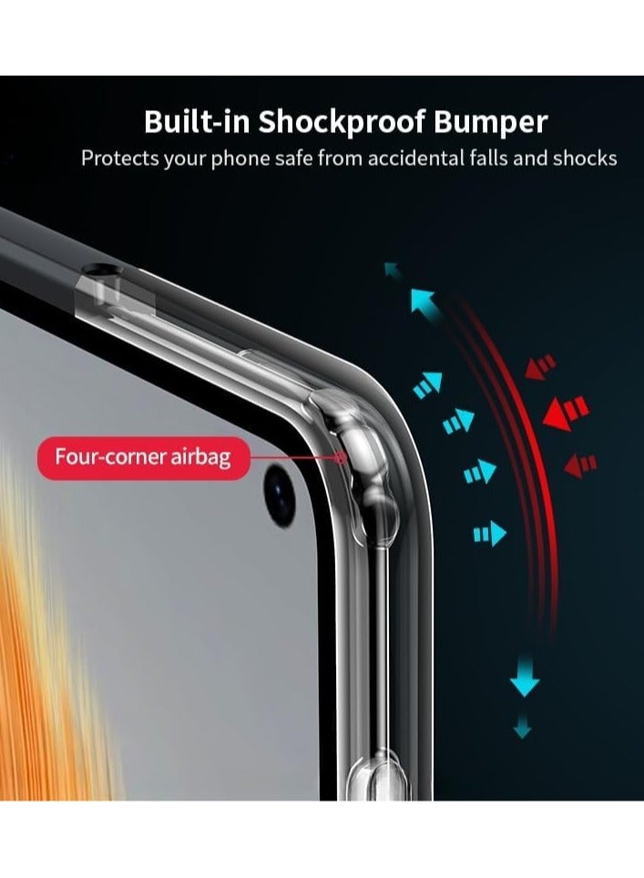 General Clear Case Compatible with Infinix GT 20 Pro,TPU+PC Transparent Phone Case, Four Corners Thickened Airbag, Yellow-proof, Shock-proof and Drop-proof Phone Case for GT 20 Pro  - Image 2