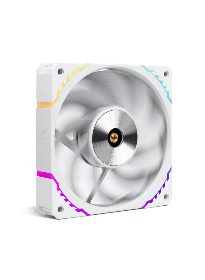 Valkyrie S12r-w Max Vk Fdb Bearing, Secondary Dynamic Balance, 3300rpm, Three-stage Adjustment, 12cm Lcp Performance Anti-thrust Fan, 4pin Pwm, Argb Lighting Effects - Image 2
