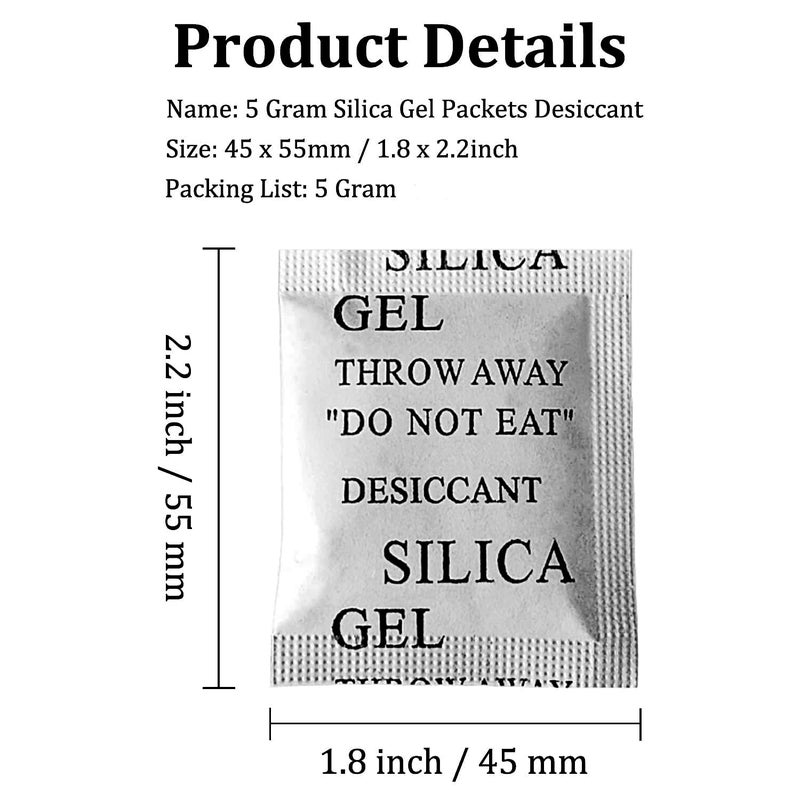 Thea Silica Gel White/Desiccant/Moisture Sbsorbr/Moistur Absorbent Rechargeable Desiccant Dehumidifiers Bags for Electronics, Clothes, Shoes, Jewelry, Spices, Tools and More Silica Gel Packets(250) - Image 5