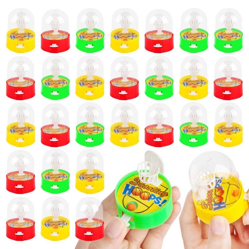 Atiloy Mini Basketball Games 28pcs Finger Basketball Shooting Games Basketballs Party Favor Toys for Kids 812 Desktop Table Basketballs Hoop Fidget Game Space Birthday Party Decorations Supplies - Image 3