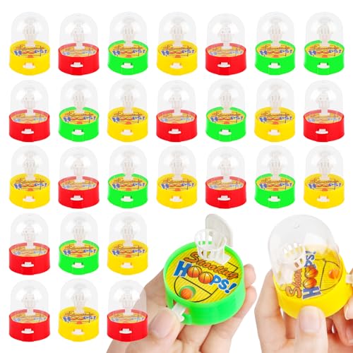 Atiloy Mini Basketball Games 28pcs Finger Basketball Shooting Games Basketballs Party Favor Toys for Kids 812 Desktop Table Basketballs Hoop Fidget Game Space Birthday Party Decorations Supplies - Image 1