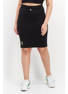 adidas Originals Women Sportswear Fit Drawstring Outdoor Mini Skirt, Black  - Image 1