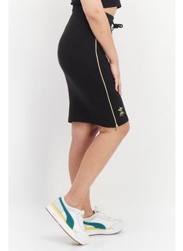 adidas Originals Women Sportswear Fit Drawstring Outdoor Mini Skirt, Black  - Image 3