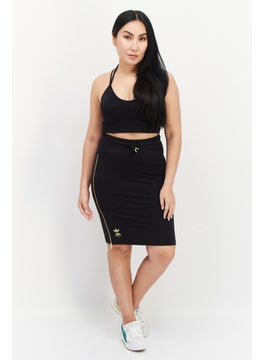 adidas Originals Women Sportswear Fit Drawstring Outdoor Mini Skirt, Black  - Image 2