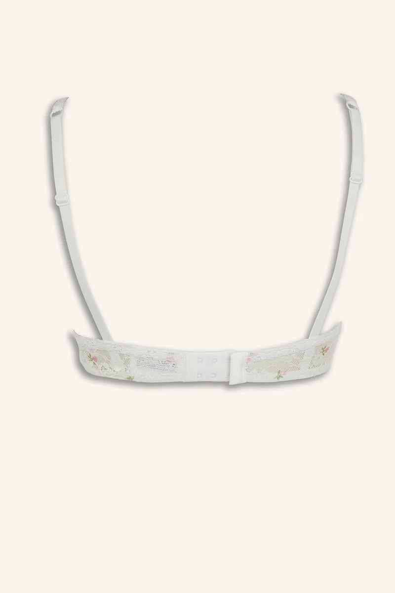 ديفاكتو Lace Padded Floral Bra