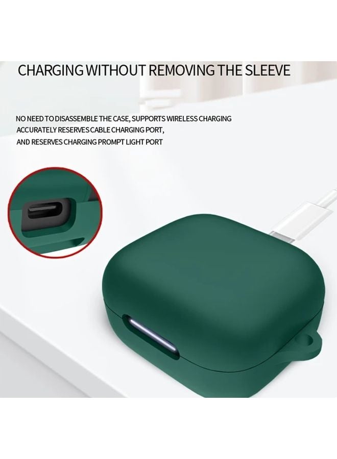 Soundcore P30i Wireless Earbuds Case White Silicone Protective Cover With Free Hook Anti Fall Dustproof Charging Case - Image 4