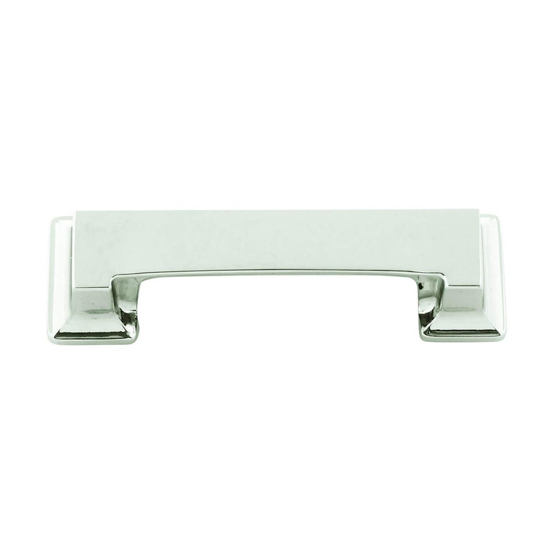 Hickory Hardware 1 Pack Solid Core Kitchen Cabinet Pulls  Luxury Cabinet Handles  Hardware for Doors & Dresser Drawers  3 Inch & 3-3/4 Inch (96mm) Hole Center  Polished Nickel  Studio Collection - Image 2