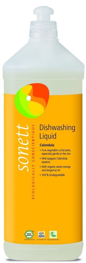 Sonett Organic Dishwashing Liquid Calendula 34 FlOz 1 Count Certified Organically Grown