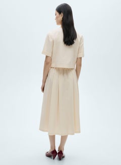MANGO Chest-Pocket Cotton Blouse  - Image 2