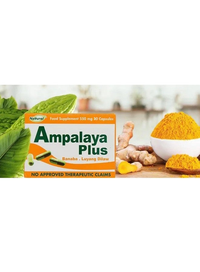 Ampalaya Supplement - 550mg 30 Capsules with Banaba,Turmeric and Bitter Melon. Ampalaya Plus Capsules - Halal Herbal Suplements - Image 2