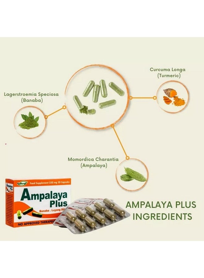 Ampalaya Supplement - 550mg 30 Capsules with Banaba,Turmeric and Bitter Melon. Ampalaya Plus Capsules - Halal Herbal Suplements - Image 4