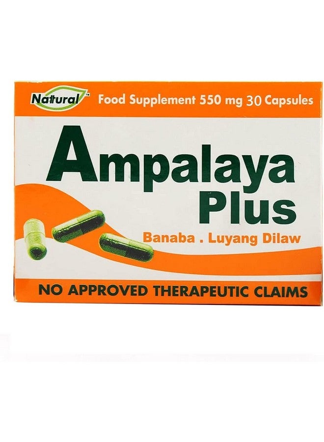 Ampalaya Supplement - 550mg 30 Capsules with Banaba,Turmeric and Bitter Melon. Ampalaya Plus Capsules - Halal Herbal Suplements - Image 1