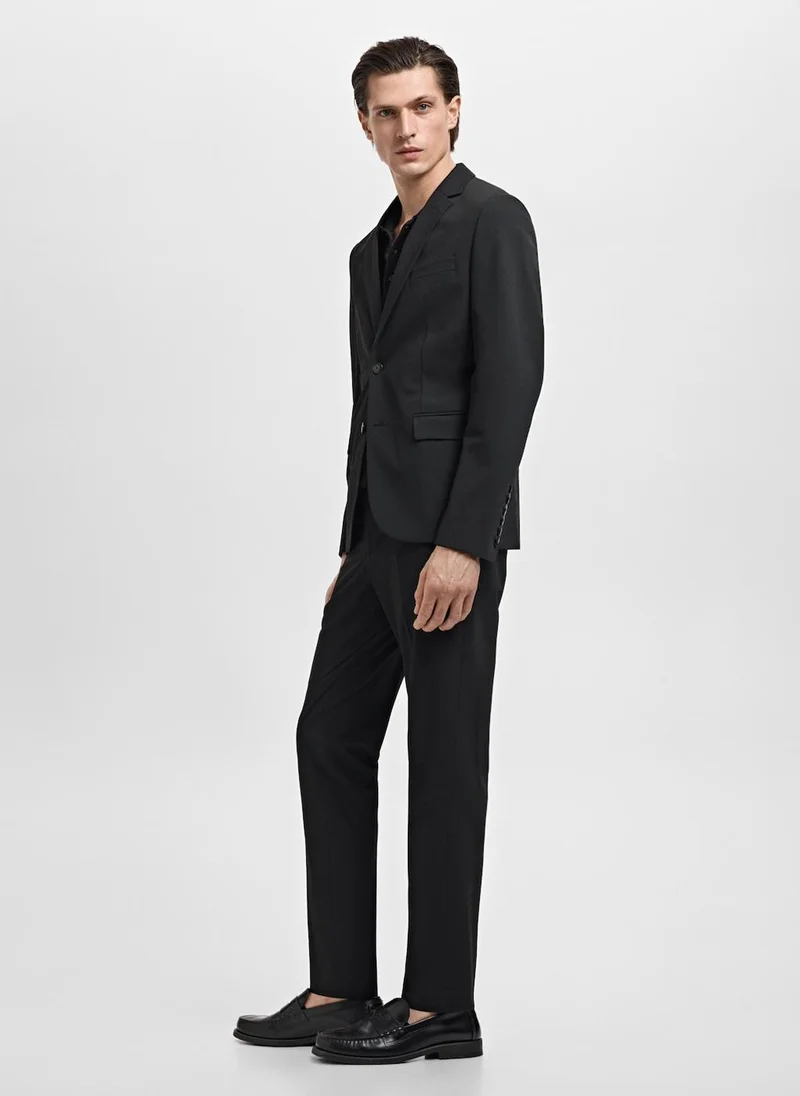 Mango Man Stretch Fabric Super Slim-Fit Suit Trousers