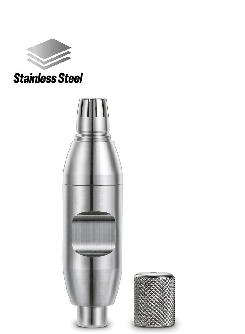 Excefore Manual Nose Hair Trimmer, Battery-Free, Wet/Dry, Easy to Clean and Carry, Improved Rotating Blades, Painless, Waterproof, Nose Hair Remover Men's Day Gifts - Image 1