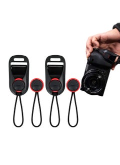 Y&D 2 Pcs Camera Straps Quick Release Adapter Strap Connector with Base Multifunctional Bulletproof Wrist Extra Strong and Durable Suitable for SLR GOPRO Action Black  - Image 1