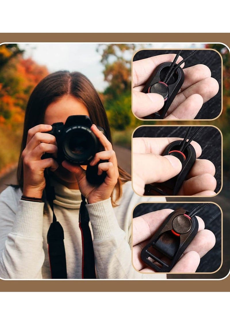 Y&D - 2 Pcs Camera Straps Quick Release Adapter Strap Connector with Base Multifunctional Bulletproof Wrist Extra Strong and Durable Suitable for SLR GOPRO Action Black - Image 1