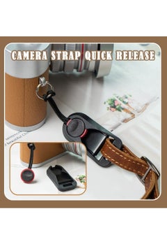 Y&D 2 Pcs Camera Straps Quick Release Adapter Strap Connector with Base Multifunctional Bulletproof Wrist Extra Strong and Durable Suitable for SLR GOPRO Action Black  - Image 4