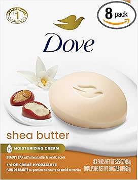 Dove Nourishing Care Shea Butter Beauty Bar 8 Count 4 Oz Bars by Dove