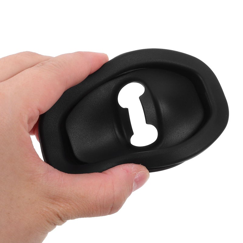 4pcs Thickened Silicone Car Door Lock Covers Noise Reduction Pads Black - Image 5