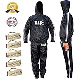 RAD Heavy Duty Sweat Suit Sauna Exercise Gym Suit Fitness, Weight Loss for Men/Women. Non Rip, with Hood (White, 6XL) - Image 1