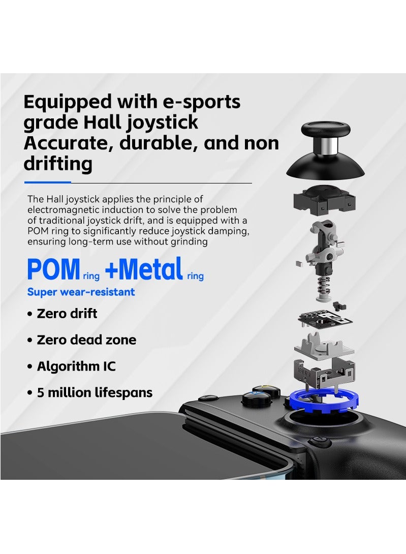 وحدة تحكم ألعاب التبريد D10 القابلة للتمديد Delta لأجهزة PS4 وAndroid وiOS والأجهزة اللوحية وSwitch وXbox Streaming Controller (أسود) - Image 4