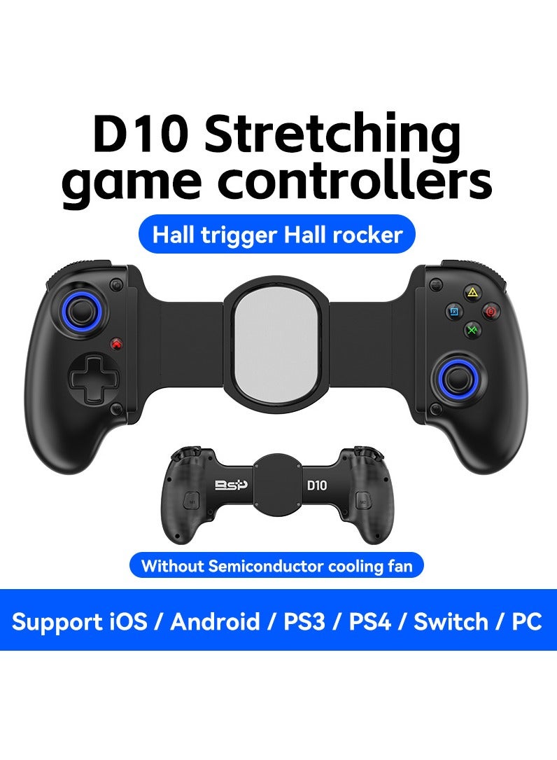 وحدة تحكم ألعاب التبريد D10 القابلة للتمديد Delta لأجهزة PS4 وAndroid وiOS والأجهزة اللوحية وSwitch وXbox Streaming Controller (أسود) - Image 2