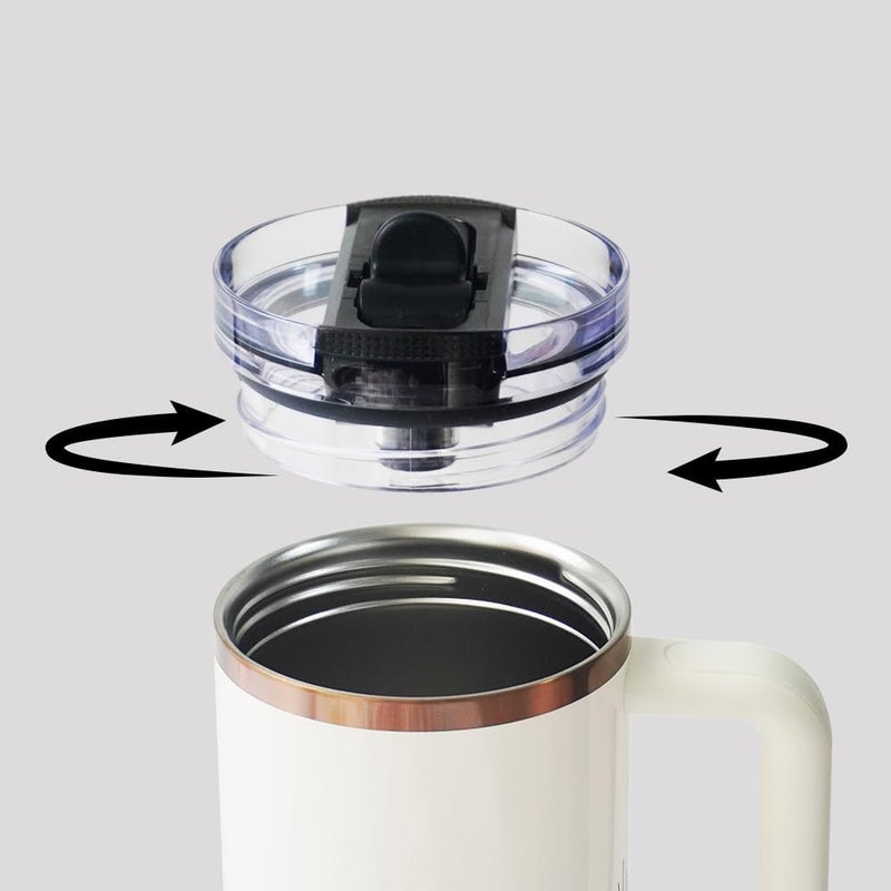 Dreamfocus 14 oz Leak Proof Flip Straw Lid Replacement for Stanley 14 oz Quencher H2.0 and ProTour Tumbler - Image 4