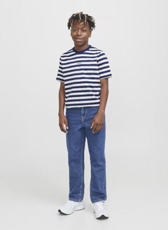 Jack & Jones Junior Kids Stripe Crew Neck T-Shirt  - Image 4