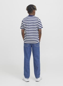 Jack & Jones Junior Kids Stripe Crew Neck T-Shirt  - Image 2