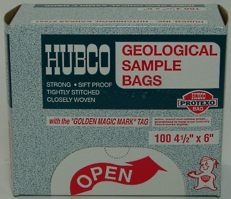 - Geological Sample Bags 4 1/2 x 6 - Sold as 100 Each