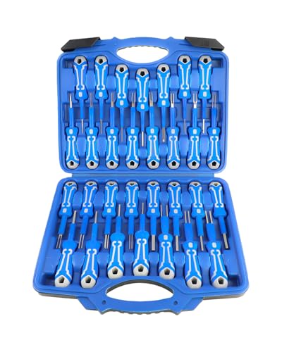 DPTOOL 30Pcs Electrical Terminal Removal Tool Kit Automotive Universal Pin Extractor Connector Separator Set Suitable with 132.5MM 132.88MM 134.7MM 133.8MM Four Size for Most Vehicle Models - Image 1