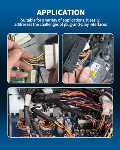 DPTOOL 30Pcs Electrical Terminal Removal Tool Kit Automotive Universal Pin Extractor Connector Separator Set Suitable with 132.5MM 132.88MM 134.7MM 133.8MM Four Size for Most Vehicle Models - Image 3