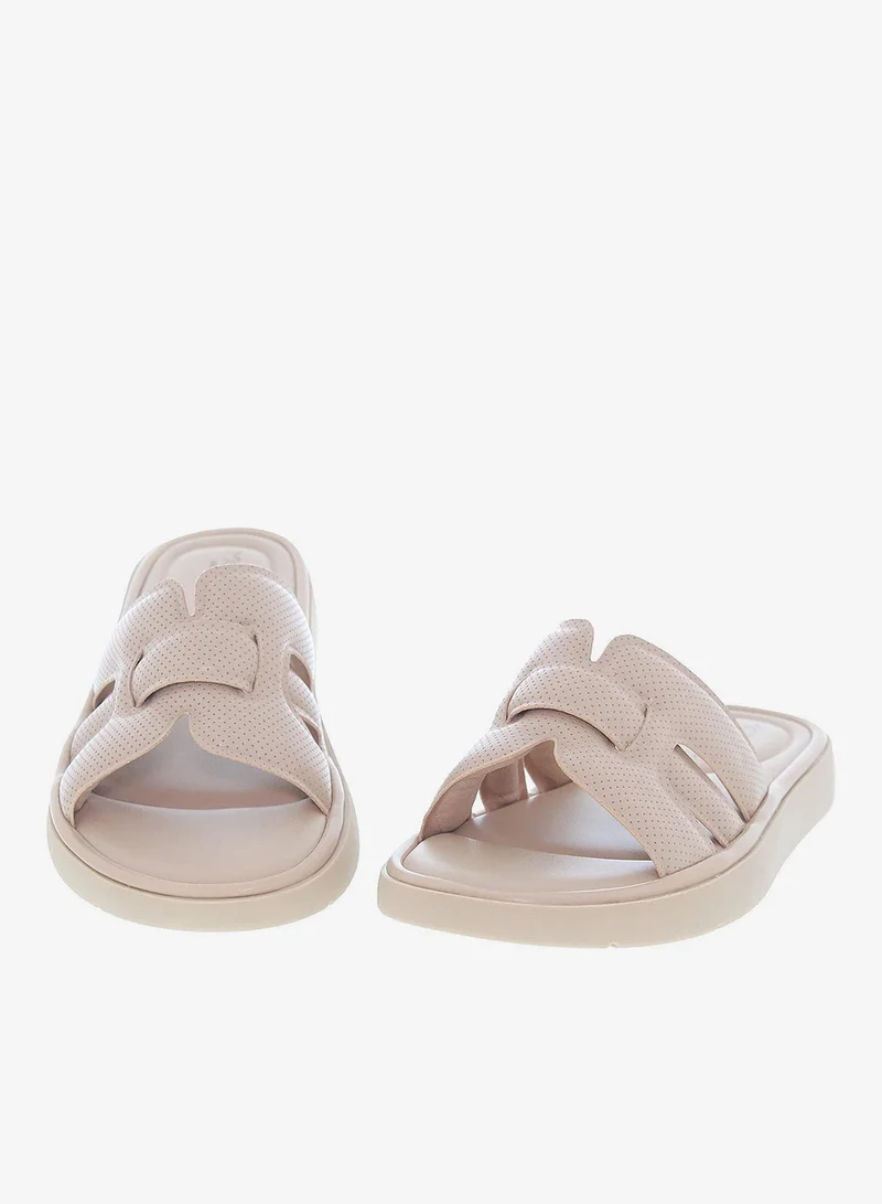 Modare Beige Modare Women’s Flat Summer Footwear – Lightweight Slip-On Comfort with Stylish Casual Design for Women | Best Price UAE