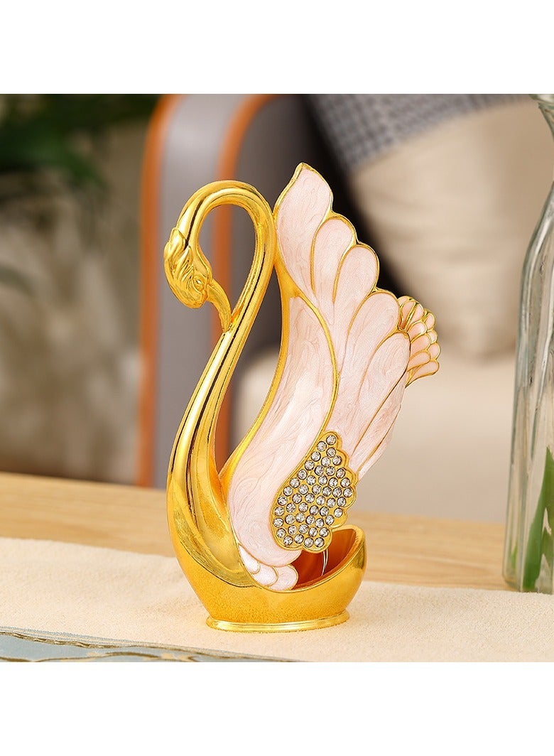 Swan base creative tableware fruit fork dessert small spoon cake coffee spoon combination set - Image 1