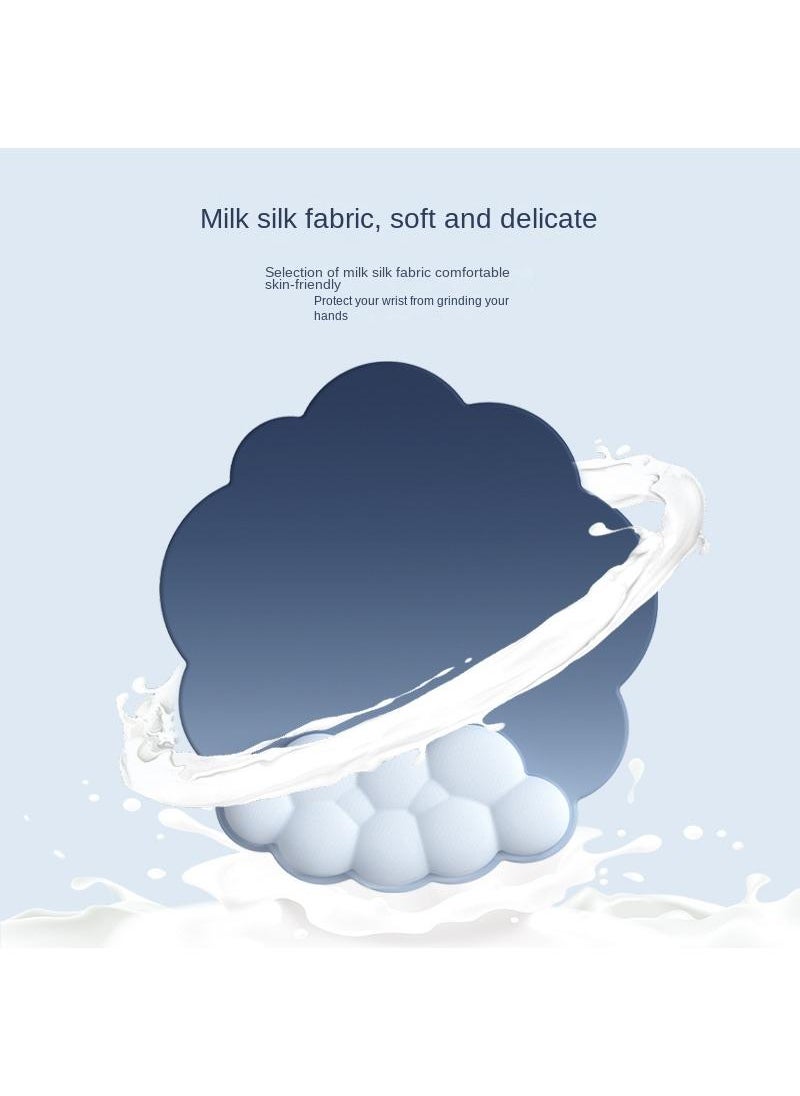 Generic 3-Piece Office Keyboard Cloud Wrist Rest And High Density Memory Silicone Non Slip Base Mouse Pad  - Image 2