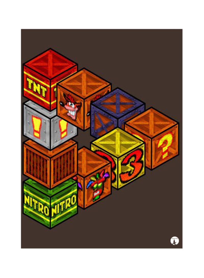 RKN The Video Game Crash Mouse Pad Brown