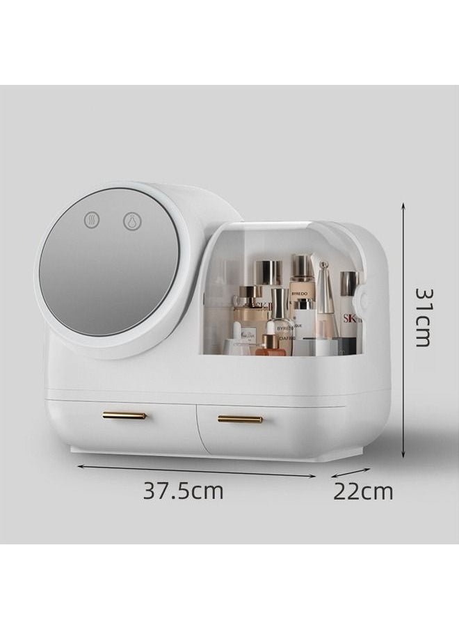 NKX - Makeup Organizer Cosmetic Storage with LED Mirror - Image 1