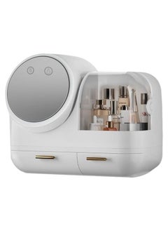 Makeup Organizer Cosmetic Storage with LED Mirror
