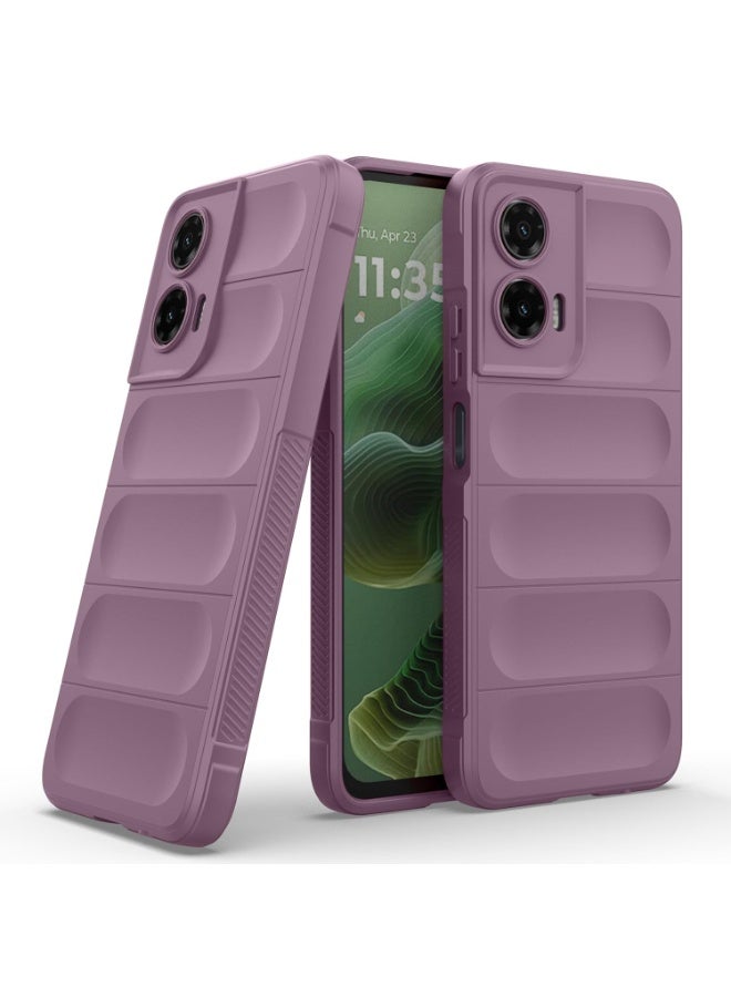 Premium Protection Back Silicone Case Compatible with Motorola Moto G35 5G Magic Shield Shockproof Case with Camera Protection (Lavender)  - Image 1