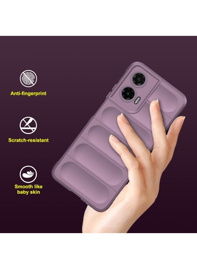 Premium Protection Back Silicone Case Compatible with Motorola Moto G35 5G Magic Shield Shockproof Case with Camera Protection (Lavender)  - Image 4