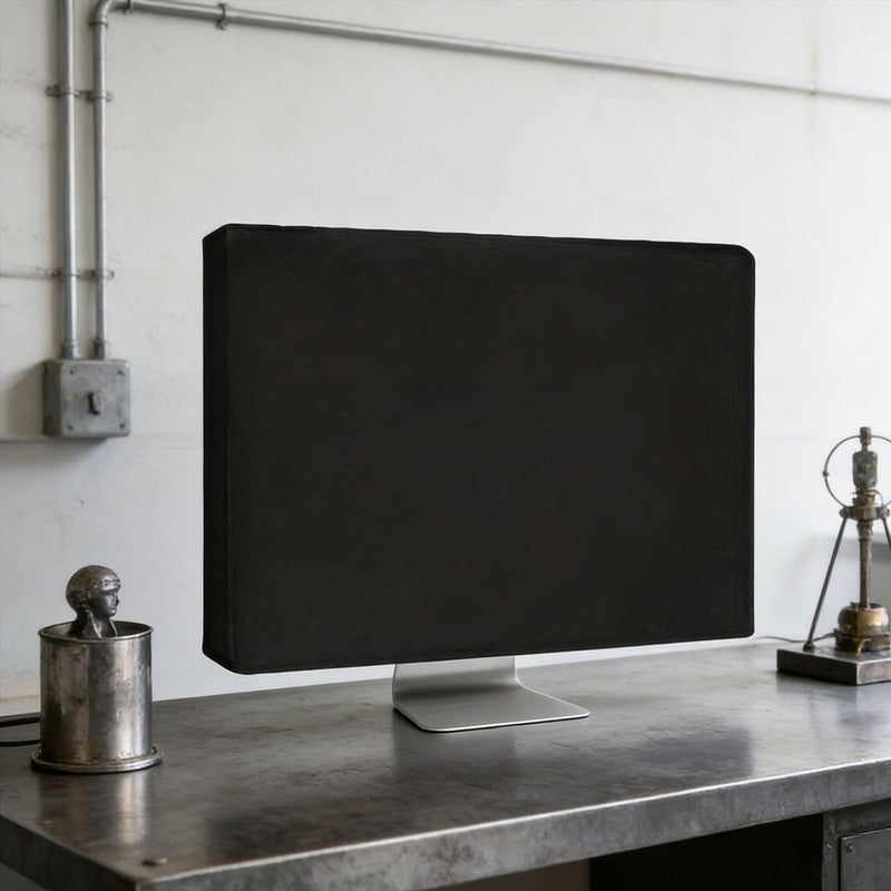 Upgraded Version Computer Monitor Cover Black Large 27 Inch 24 Inch 20 Inch Durable Long Lasting S Size 1 Piece - Image 1