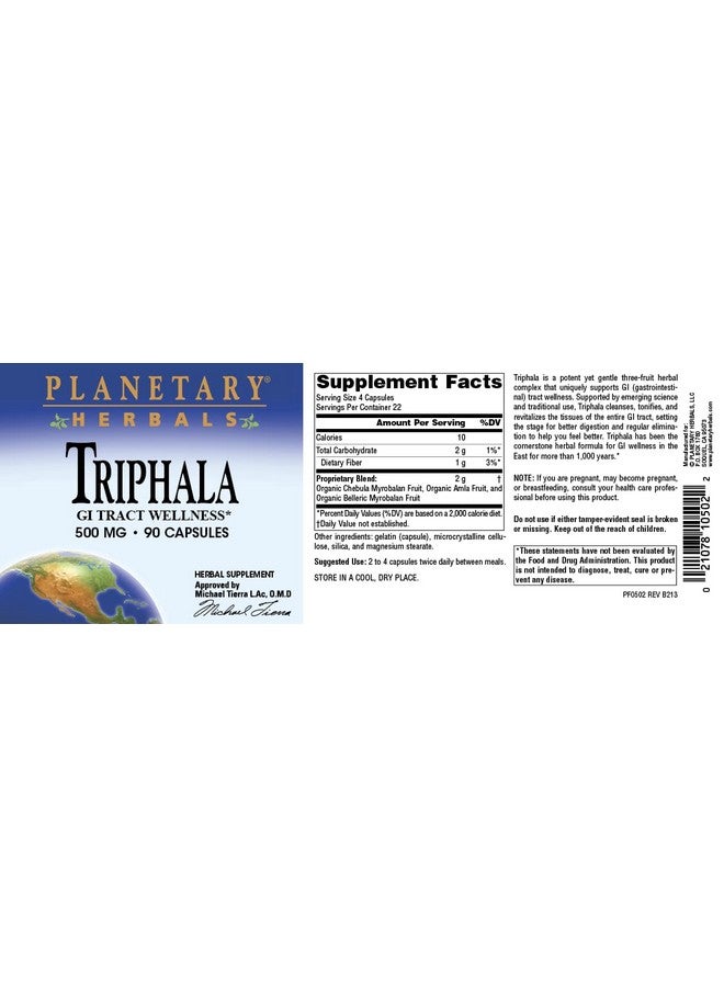 Planetary Herbals Triphala -- 500 mg - Image 4