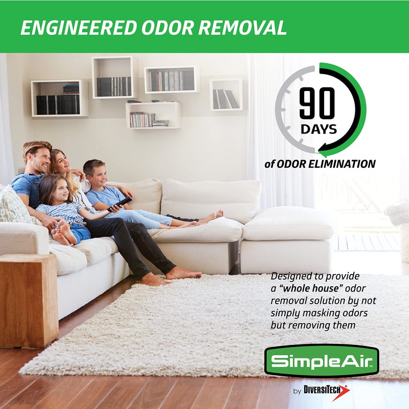 SimpleAir جل منعش بسيط لفتحات الهواء - معطر هواء HVAC، منظف، مزيل للروائح غير سام لحجب الروائح، صغير - Image 3