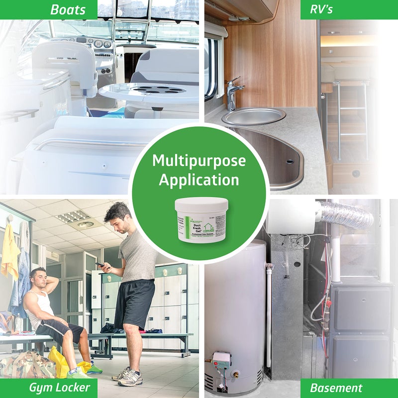 SimpleAir جل منعش بسيط لفتحات الهواء - معطر هواء HVAC، منظف، مزيل للروائح غير سام لحجب الروائح، صغير - Image 5